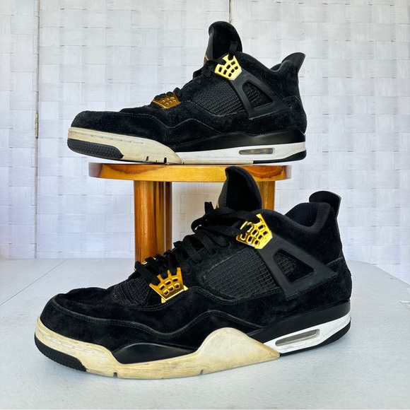 black and yellow suede jordans